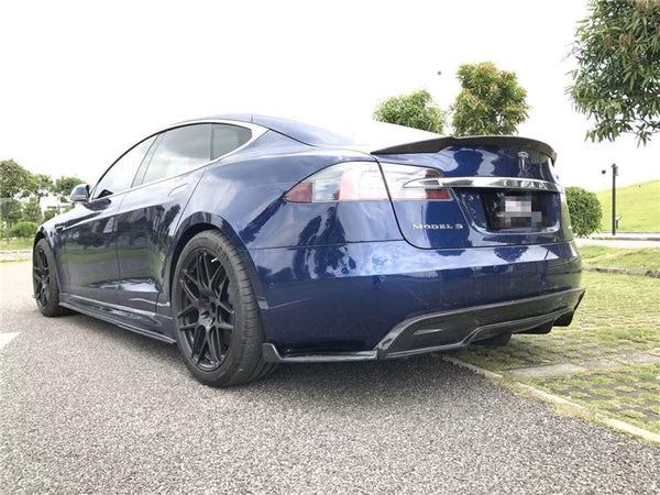 RZ Style Tes la Model S Carbon Fiber Body Kit Front lip rear diffuser side skirts spoiler