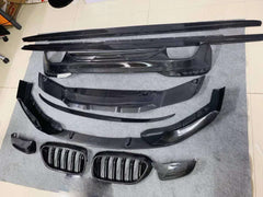 MP style Carbon Fiber Front  Lip  Rear Diffuser Side Skirts spoiler grille Body Kit for  5 Series G30 G38