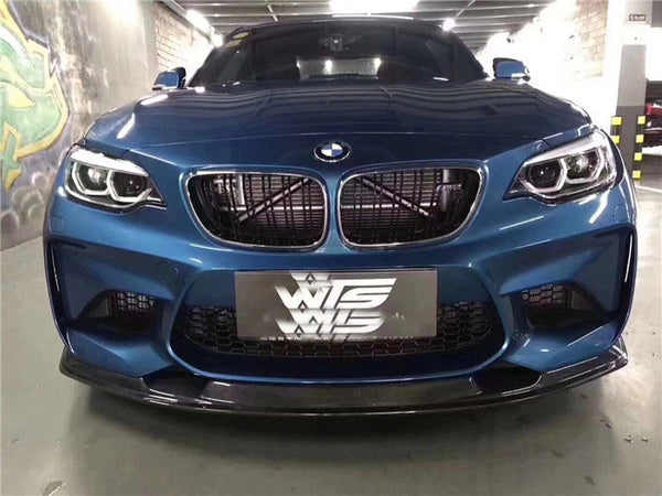 MTC style carbon fiber front lip side skirts rear diffuser for F87 M2
