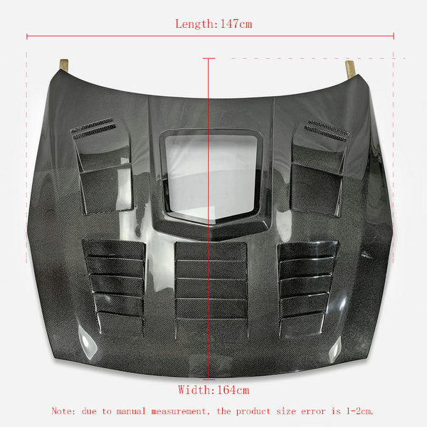 Transparent Glass Carbon Fiber Front Bonnet For Nissan GTR R35 Engine Cover Hood