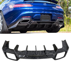 R-style forging carbon fiber rear diffuser for AMG GT GTS