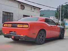 Carbon fiber front lip, side skirts, rear diffuser for dodge challenger front splitter