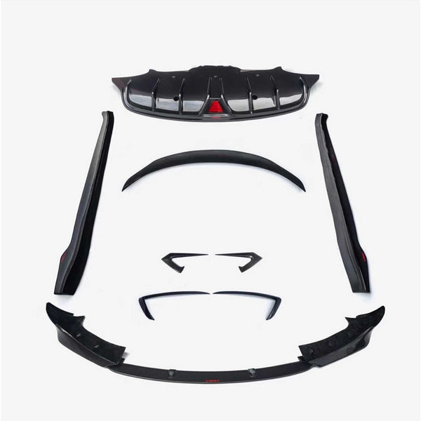 RPMtesla`S Supplier CMST style carbon firber front lip side skirts rear diffuser spoiler for Tesla model 3 carbon kit