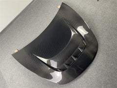TESLA Model 3 carbon fiber ROBOT carbon hood, available in single-sided and double-sided carbon options