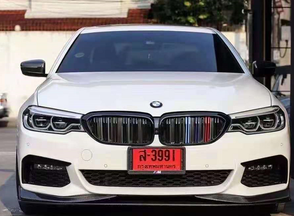 AC style carbon fiber front bumper lip for 5 series G30 G38 2017-2019