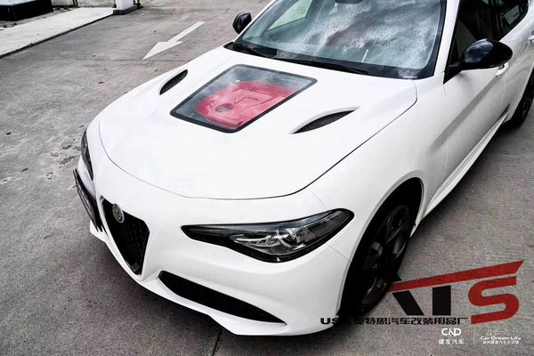 IMP style carbon fiber car hood boonet engine cover for Alfa Romeo Giulia