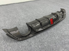 Carbon fiber rear diffuser side corners for  Q60