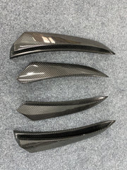 Dry carbon fiber front bumper fins for W167 GLE350 GLE450