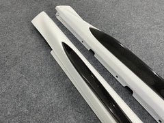 Quadrifoglio style carbon fiber body kit side skirt for Romeo Giulia