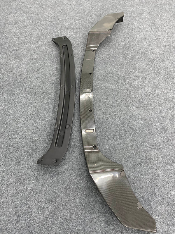 X5 G05 modified Black Samurai style carbon fiber front lip fit for BMW X5 G05