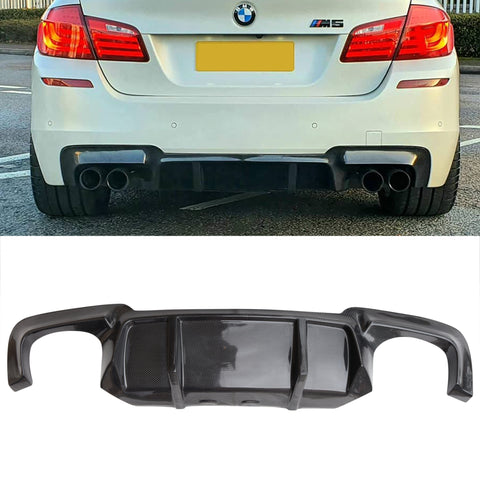 Large blade carbon fiber rear diffuser BMW F10 M5 M-tech rear bumper