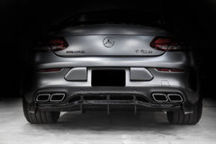 carbon fiber PSM style body kit rear diffuser for W205 C63 AMG