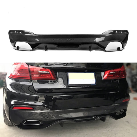 Nice fitment carbon fiber MP style rear bumper diffuser for  5 series G30/G38 M sports 2017-2019 diffuser