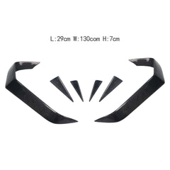 Q60 carbon fiber front lip, side skirts, rear diffuser, c blade, spoiler