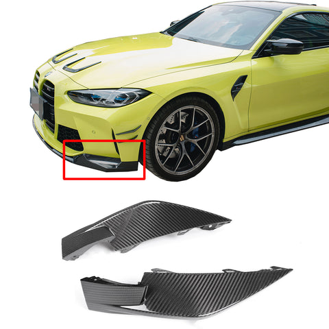 Dry carbon fiber front bumper corners for BMW G80 M3 G82 M4