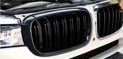 Carbon fiber 2-slat front grille for X5 F15 X6 F16 2015 2016 2017 2018
