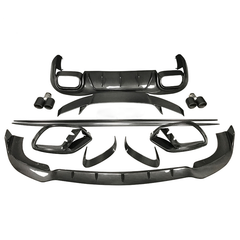 BS style carbon fiber body kit front bumper lip diffuser side skirts spoiler rear vent scoop For GT50 GT53