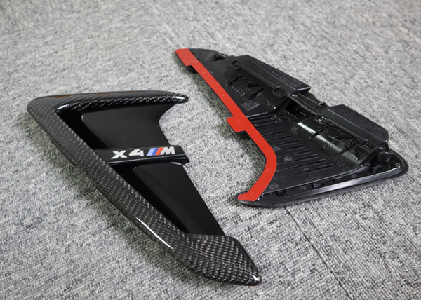 F97 X3M Fender Trim Carbon Side Grill for F97 X3M F98 X4M Carbon Fiber Fender Light Trim Cover