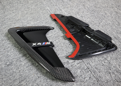 F97 X3M Fender Trim Carbon Side Grill for F97 X3M F98 X4M Carbon Fiber Fender Light Trim Cover