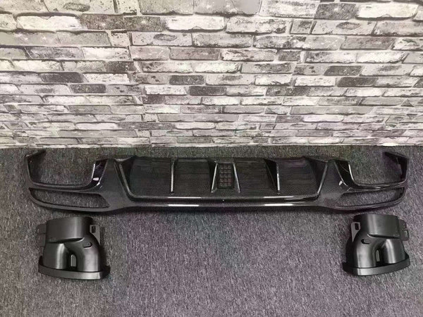 BS style rear diffuser for GLE Class SUV Coupe W166