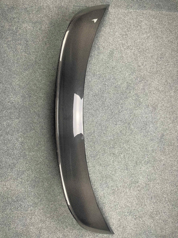V style carbon fiber rear trunk wing for BMW E93 spoiler