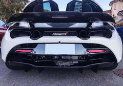 V style carbon fiber rear trunk wing for McLaren 720s spoiler