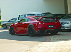 Tommy kaira style carbon fiber rear bumper  spoilerwing for GTR R35