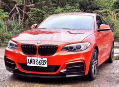 MP style carbon fiber front lip for 2 series F22 F23 M235 front bumper lip