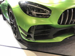 carbon fiber front bumper trim insert for AMG GTR