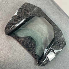 Carbon fiber glass rear trunk for Ferrari 488 MS design glass window transparant carbon trunk