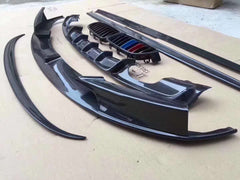 MP style carbon fiber front lip side skirts rear diffuser spoiler for 3 series F30 F35