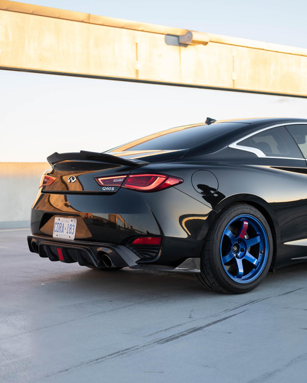 Carbon fiber M4 style spoiler for infiniti Q60