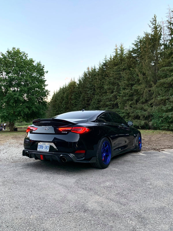 Carbon fiber M4 style spoiler for infiniti Q60