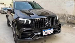 For GLE BS style carbon fiber rear roof spoiler for GLE W166