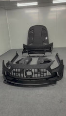 AMG GT BLACK SERIES half carbon fiber body Kit bonnet  for AMG GT GTC. Please note shipment sea shipping only, do not order directly