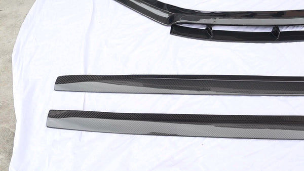 carbon fiber front lip side skirts rear diffuser for panamera 971 GTS Turbo carbon bumper splitter