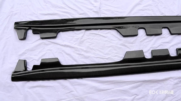 E style Carbon fiber  side skirt for 3 series E92 E93 M3