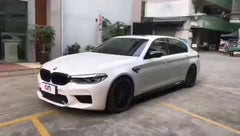 AC style carbon fiber rear bumper diffuser lip for 5series G30 G38 2017-2019