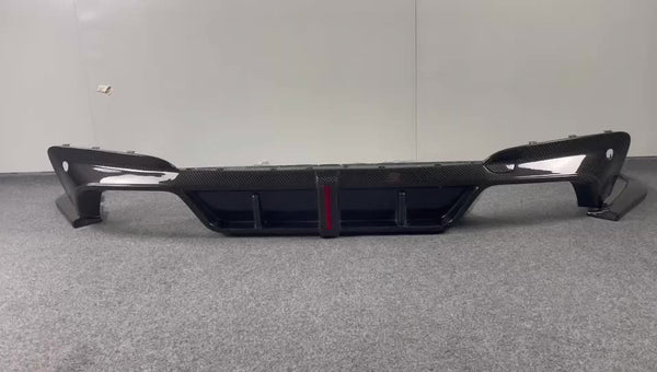 Carbon fiber rear diffuser  for F97 X3M rear bumper splitter lip