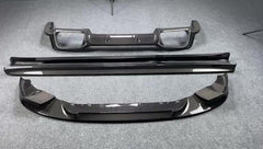 Carbon fiber rear diffuser BMW F98 X4M dry carbon rear bumper diffuser