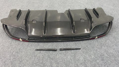 Quadrifoglio style carbon fiber body kit rear diffuser for Romeo Giulia