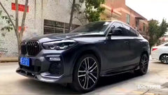 Carbon fiber front lip diffuser side skirt spoiler for X6 G06