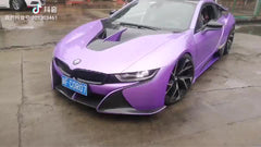 Carbon fiber car bumpers body kit front lip for BMW I8