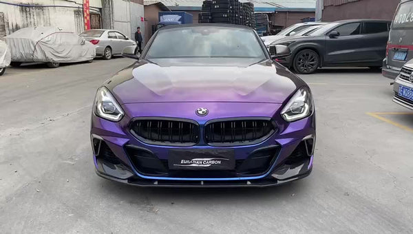 Carbon fiber front bunmper lip side skirts rear bumper diffuser for Z4 G29