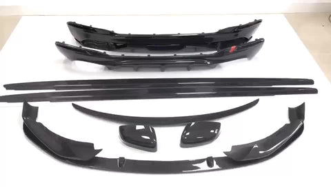 MP style carbon fiber car bumpers body kit front lip for 5series G30