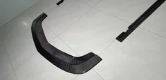 Carbon fiber front lip, side skirts, rear diffuser for dodge challenger front splitter