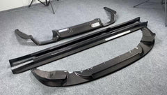 3D style carbon fiber front lip side skirts rear diffuser for F97 X3M