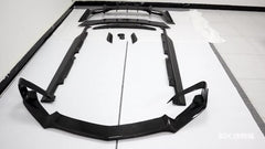 R-style car  body kit for AMG GT GTS carbon fiber front lip side skirts rear diffuser spoiler wing er lip front bar chin lip