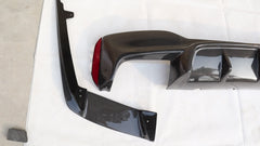3D style with LED light carbon fiber rear diffuser for F90 M5 5 series G30