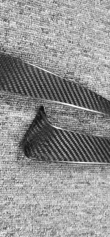carbon fiber rear bumper fins for W205 fitment